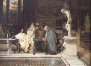 Alma-Tadema, Sir Lawrence, A Roman Art Lover (mk23)